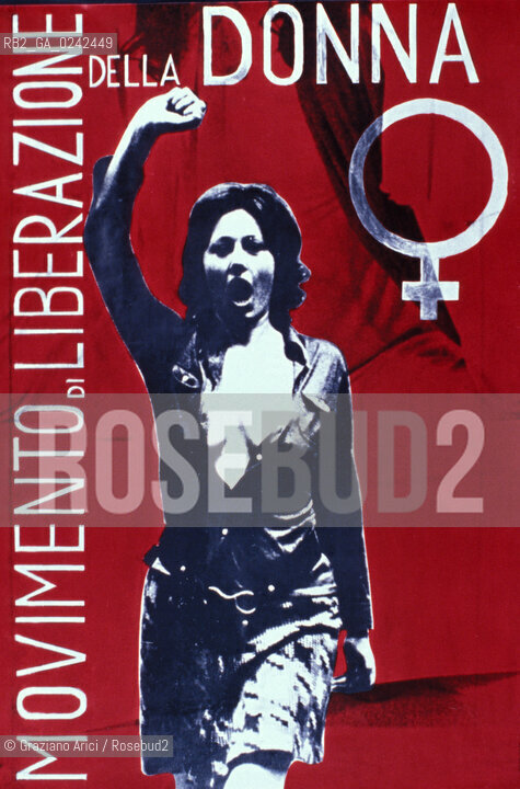 Manifesto sulla condizione della donna. Femminismo donna condizione lotta movimento politica rapporto cultura sesso potere sociale famiglia autonomia classe femmina diritto voto uguaglianza libertà parità.Manifest on the feminine condition. Woman Feminism society condition status movement policy relation sex womens rights sexism voting cultural power liberal equality relation MES.Reproducted by Archivio Graziano Arici  astga ©Graziano Arici/Rosebud2