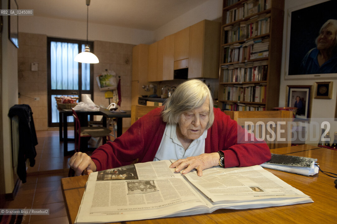 Trieste 21/12/11 - The astrophysicist Margherita Hack at home in Trieste astrofisica scienza ©Graziano Arici/Rosebud2