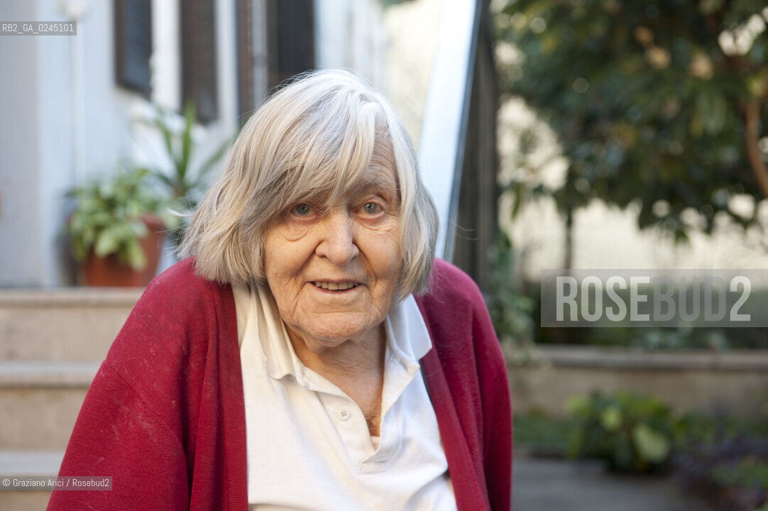Trieste 21/12/11 - The astrophysicist Margherita Hack at home in Trieste astrofisica scienza ©Graziano Arici/Rosebud2