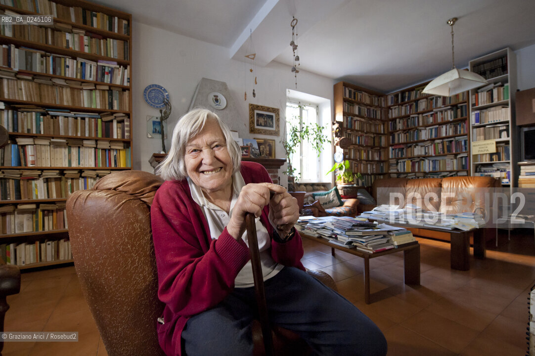 Trieste 21/12/11 - The astrophysicist Margherita Hack at home in Trieste astrofisica scienza ©Graziano Arici/Rosebud2