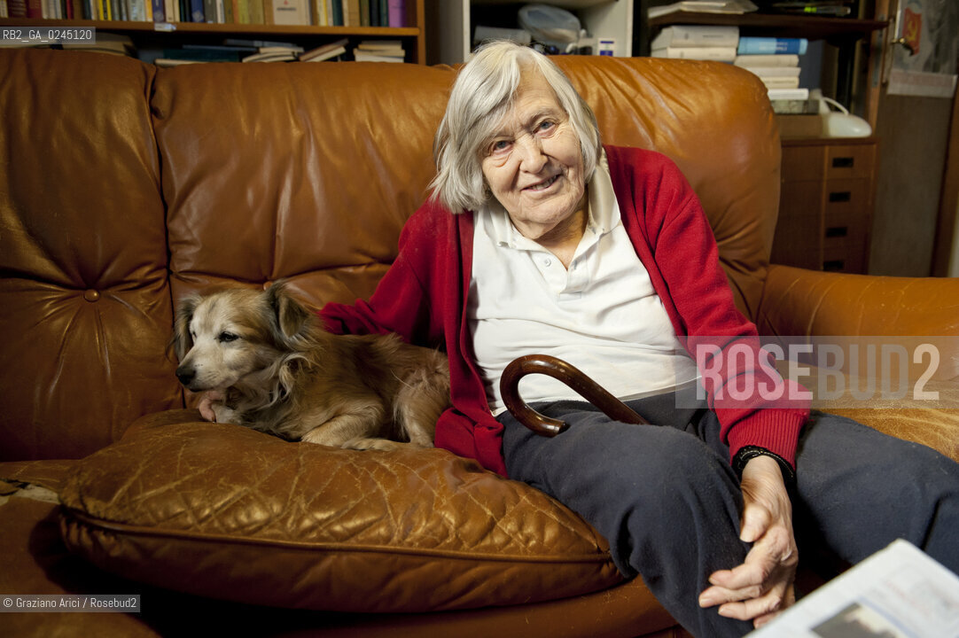Trieste 21/12/11 - The astrophysicist Margherita Hack at home in Trieste astrofisica scienza ©Graziano Arici/Rosebud2