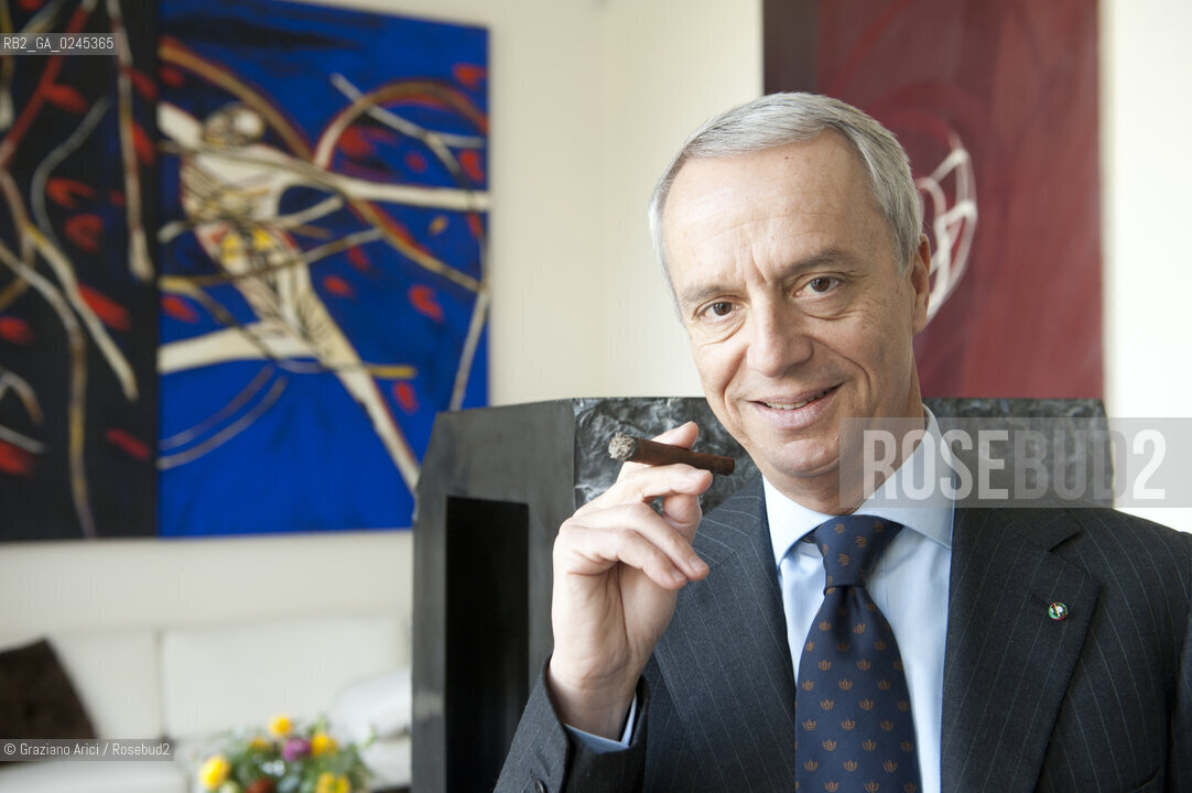 Bologna 2/03/12 - Gaetano Maccaferri, President of Gruppo Industriale Maccaferri and of Confindustria Emilia Romagna, at home in Bologna  industria ©Graziano Arici/Rosebud2