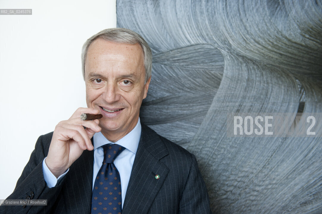 Bologna 2/03/12 - Gaetano Maccaferri, President of Gruppo Industriale Maccaferri and of Confindustria Emilia Romagna, at home in Bologna  industria ©Graziano Arici/Rosebud2