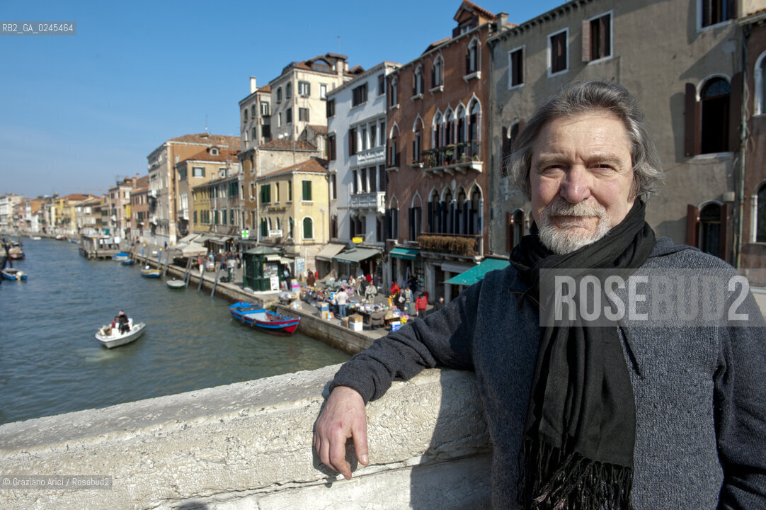 Venice 6/03/12 The Singer Gualtiero Bertelli in Venice musica cantante politica ©Graziano Arici/Rosebud2.