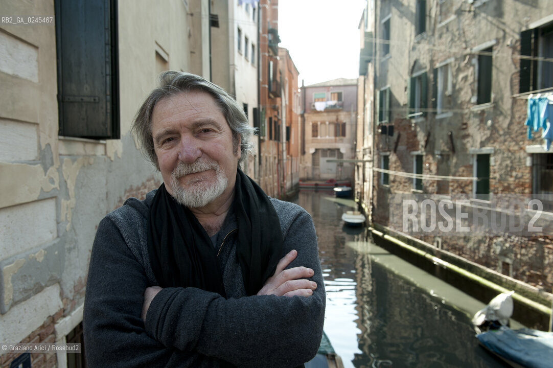 Venice 6/03/12 The Singer Gualtiero Bertelli in Venice musica cantante politica ©Graziano Arici/Rosebud2.