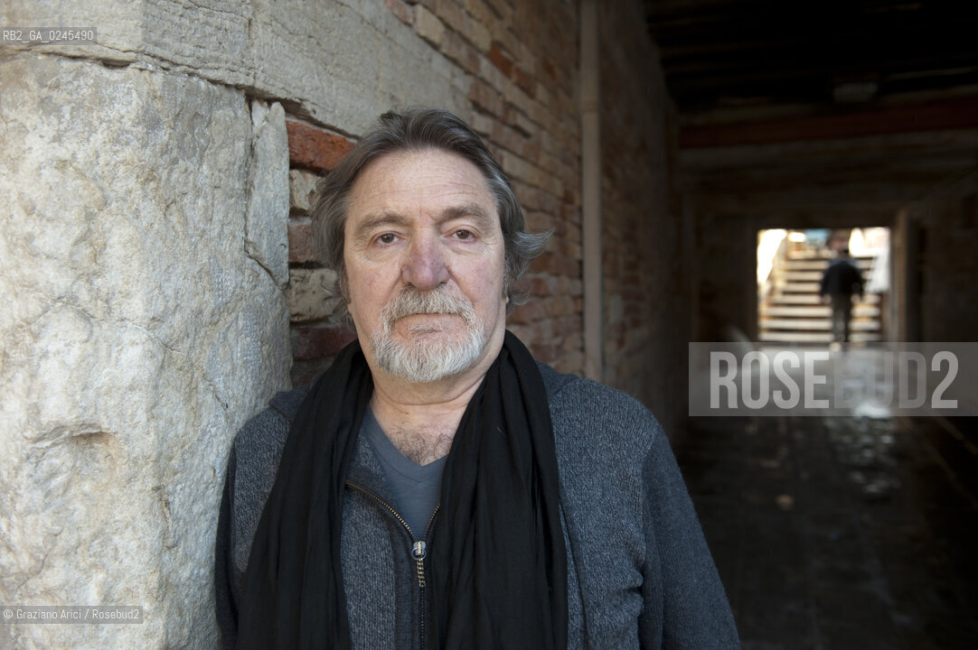 Venice 6/03/12 The Singer Gualtiero Bertelli in Venice musica cantante politica ©Graziano Arici/Rosebud2.
