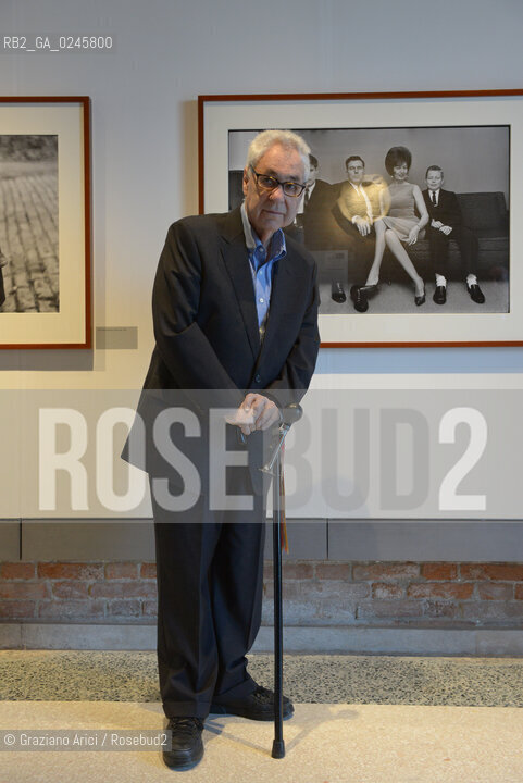 Venice 29/03/12 - The photographer Elliott Erwitt in his exposition at Centro Internazionale della Fotografia dei Tre Oci fotografia fotografo ©Graziano Arici/Rosebud2
