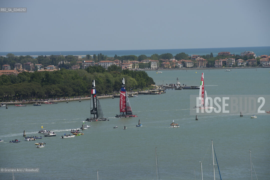 Venice 19/05/12 - Americàcup World Series in Venice: catamarans in race - catamarano luna rossa prada barca regata ©Graziano Arici/Rosebud2