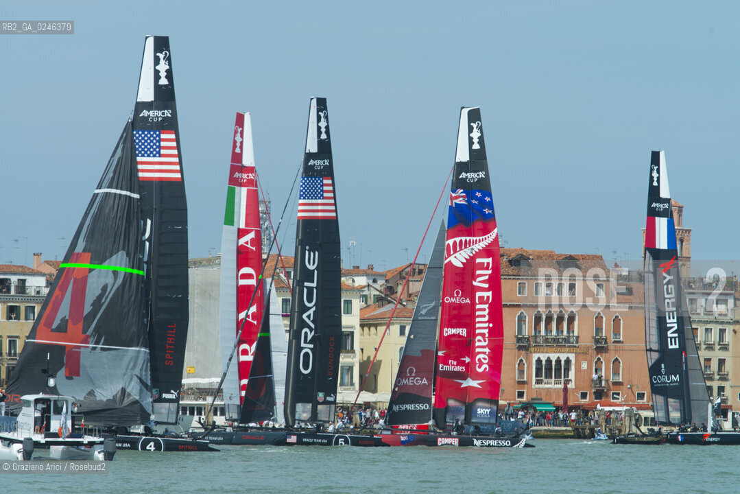 Venice 19/05/12 - Americàcup World Series in Venice: catamarans in race - catamarano luna rossa prada barca regata ©Graziano Arici/Rosebud2