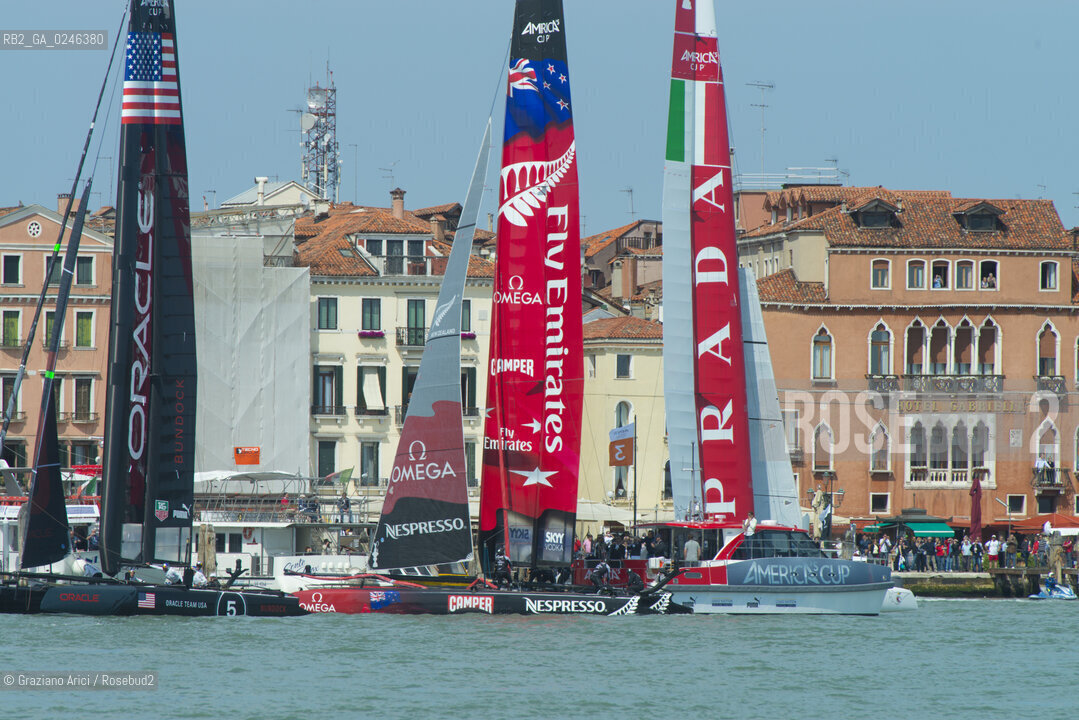 Venice 19/05/12 - Americàcup World Series in Venice: catamarans in race - catamarano luna rossa prada barca regata ©Graziano Arici/Rosebud2