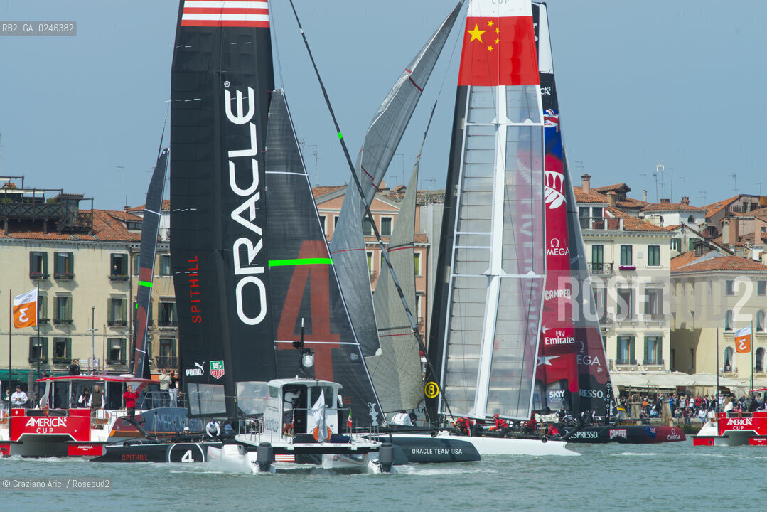 Venice 19/05/12 - Americàcup World Series in Venice: catamarans in race - catamarano luna rossa prada barca regata ©Graziano Arici/Rosebud2