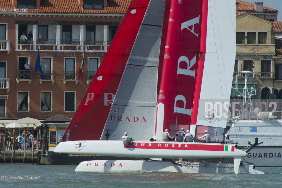 Venice 19/05/12 - Americàcup World Series in Venice: catamarans in race - catamarano luna rossa prada barca regata ©Graziano Arici/Rosebud2