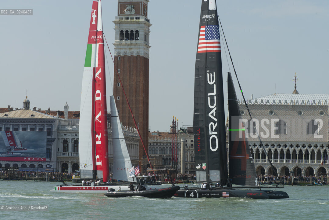 Venice 19/05/12 - Americàcup World Series in Venice: catamarans in race - catamarano luna rossa prada barca regata ©Graziano Arici/Rosebud2