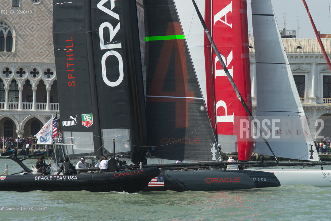 Venice 19/05/12 - Americàcup World Series in Venice: catamarans in race - catamarano luna rossa prada barca regata ©Graziano Arici/Rosebud2