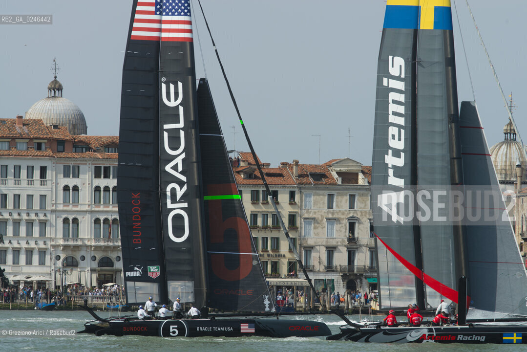 Venice 19/05/12 - Americàcup World Series in Venice: catamarans in race - catamarano luna rossa prada barca regata ©Graziano Arici/Rosebud2