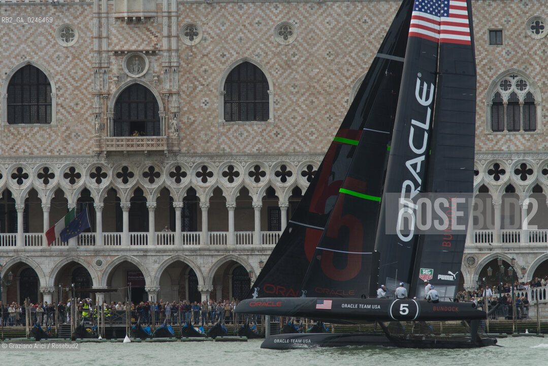 Venice 19/05/12 - Americàcup World Series in Venice: catamarans in race - catamarano luna rossa prada barca regata ©Graziano Arici/Rosebud2