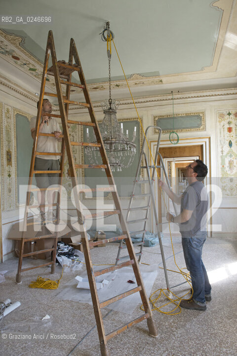Venezia 14/06/2012 : Palazzo Reale di Venezia- Restauro e ripristino delle sale dellImperatrice Elisabeth dAustria (Sissi) ©Graziano Arici/Rosebud2