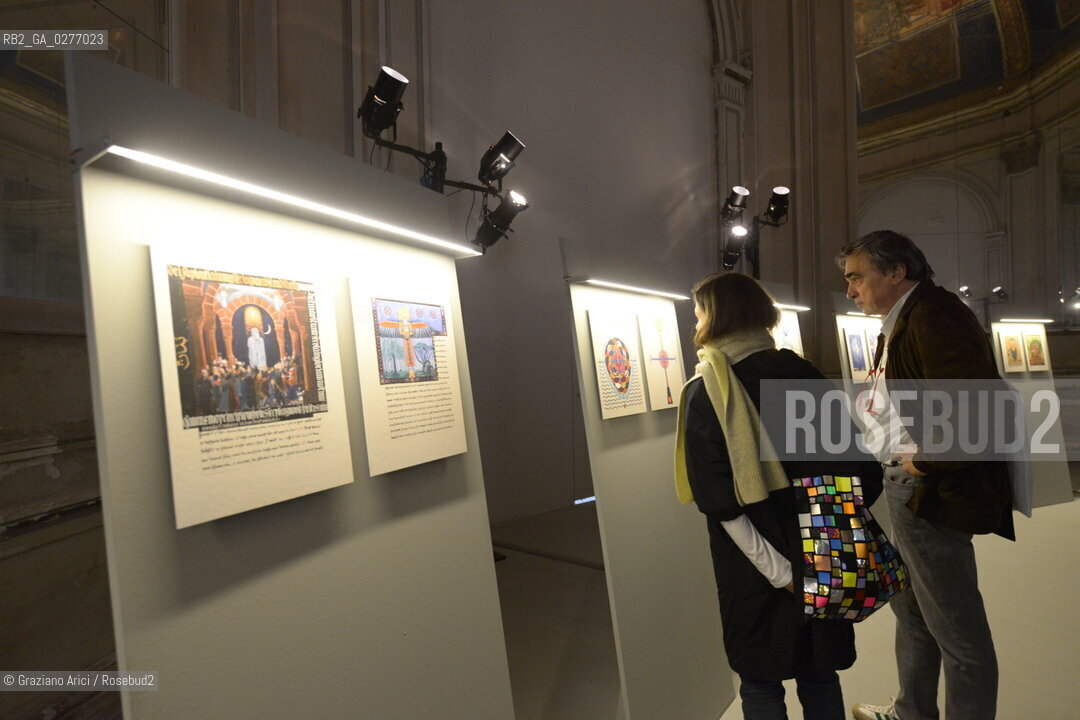 Venice 28 may 2013 - Il Palazzo Enciclopedico 55th Exhibition Biennale Gardens Main Pavillon  Carl Gustav Jung The Red Book 1914-30 - artist arte ©Graziano Arici/Rosebud2