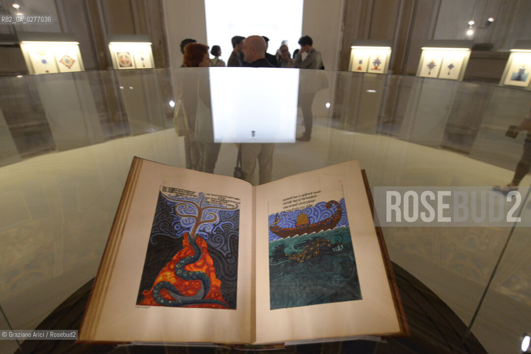 Venice 28 may 2013 - Il Palazzo Enciclopedico 55th Exhibition Biennale Gardens Main Pavillon  Carl Gustav Jung The Red Book 1914-30 - artist arte ©Graziano Arici/Rosebud2