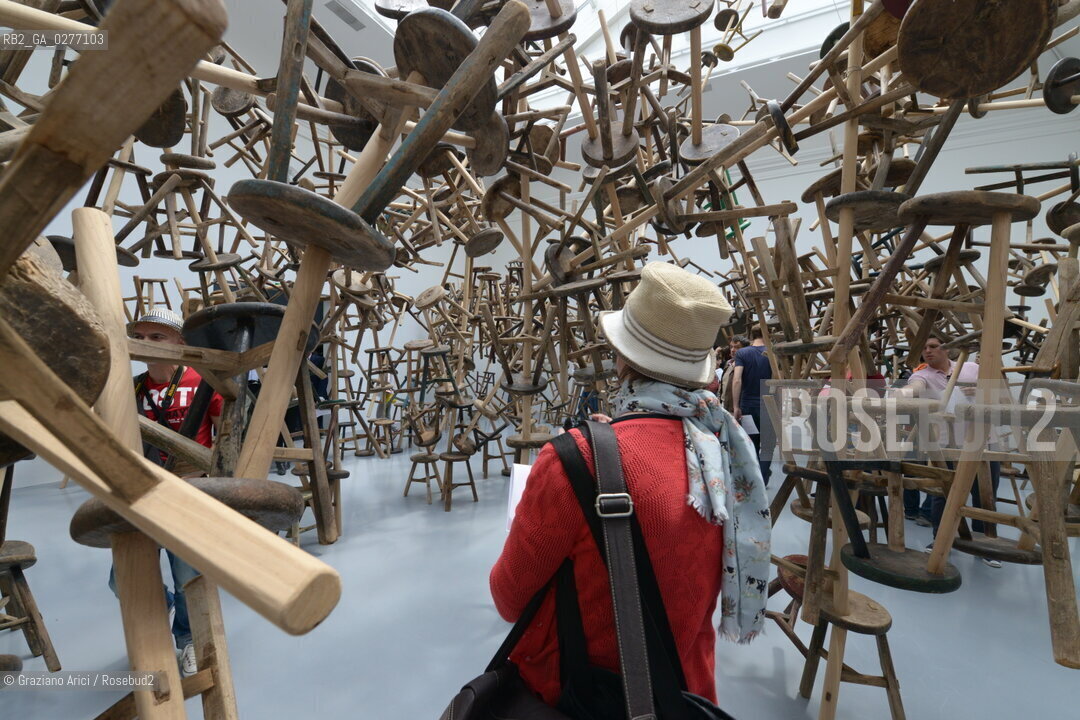 Venice 28 may 2013 - 55th Exhibition Biennale Gardens Main Pavillon French Pavillon Ai Weiwei - artist arte ©Graziano Arici/Rosebud2