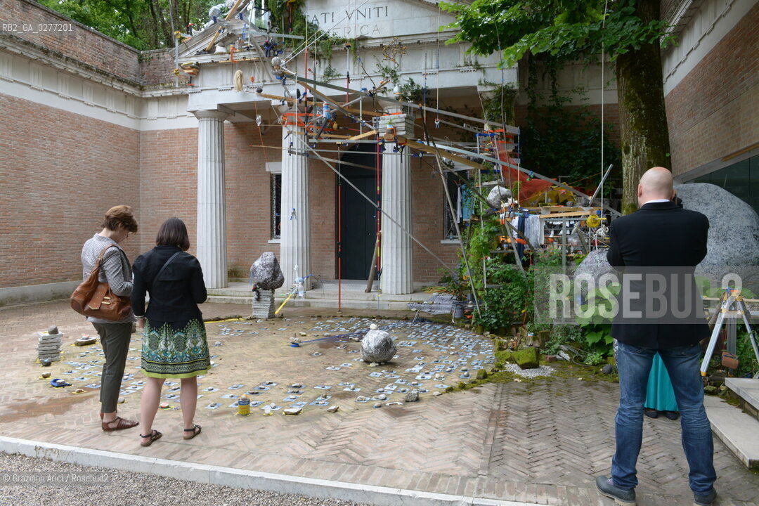 Venice 28 may 2013 - 55th Exhibition Biennale Gardens USA Pavillon Sarah Szee Work - artist arte ©Graziano Arici/Rosebud2