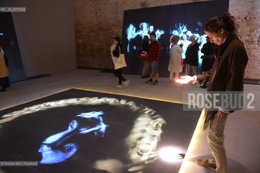 Venice 29 may 2013 -  55th Exhibition  Arsenale Vatican Pavillon In Principio (e poi) Studio Azzurro work - artist arte ©Graziano Arici/Rosebud2