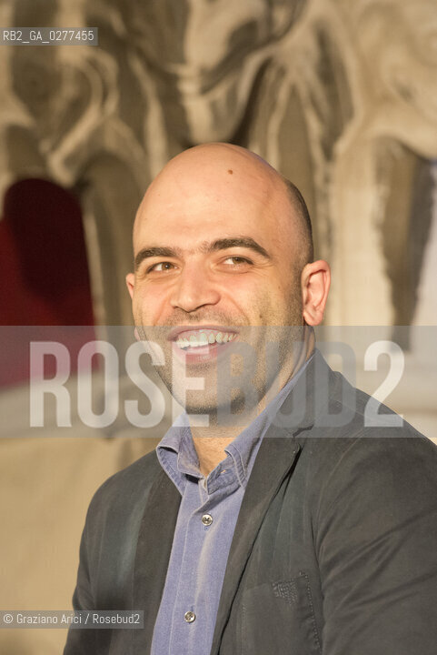 Venice 4 june 2013 writer and journalist Roberto Saviano in Venice letteratura giornalista ©Graziano Arici/Rosebud2