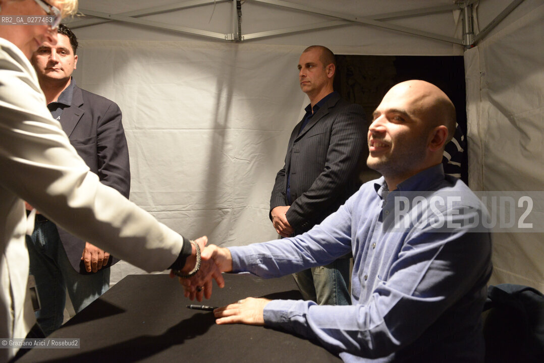 Venice 4 june 2013 writer and journalist Roberto Saviano in Venice letteratura giornalista ©Graziano Arici/Rosebud2