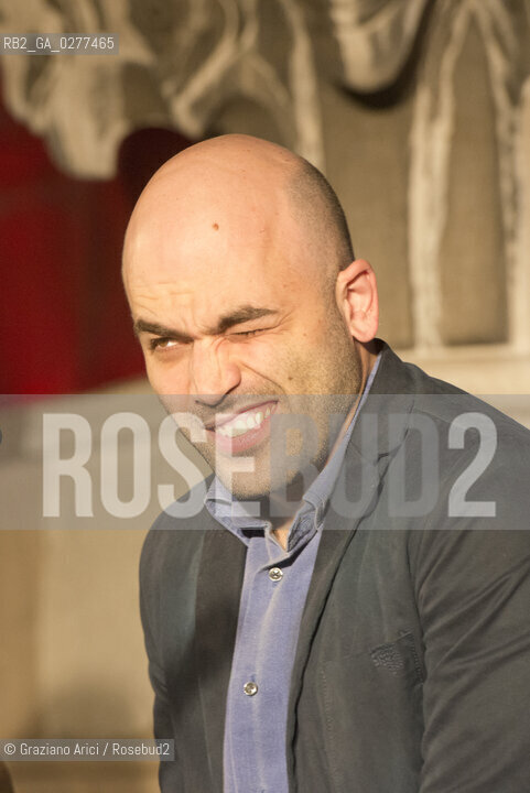Venice 4 june 2013 writer and journalist Roberto Saviano in Venice letteratura giornalista ©Graziano Arici/Rosebud2