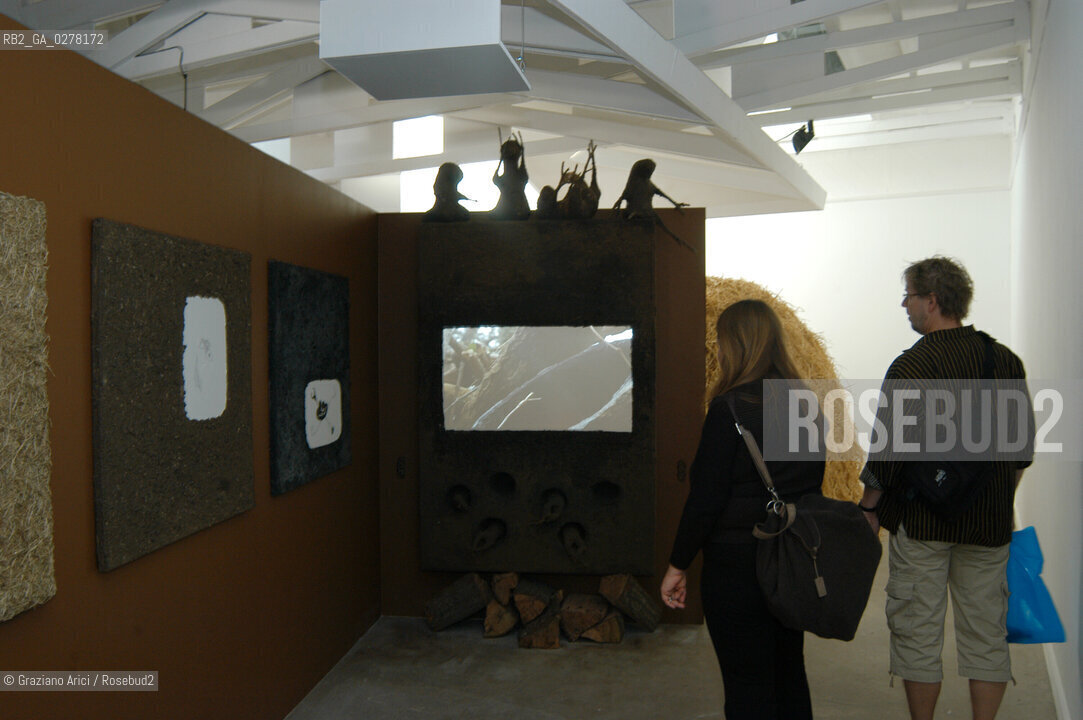 VENEZIA8/06/05 - 51 ESPOSIZIONE INTERNAZIONALE DARTE - IL PADIGLIONE ISLANDESE - THE ICELAND PAVILLION : THE INSTALLATION OF THE ARTIST GABRIELA FRIDRIKSDOTTIR © GRAZIANO ARICI BIENNALE GIARDINI ©Graziano Arici/Rosebud2