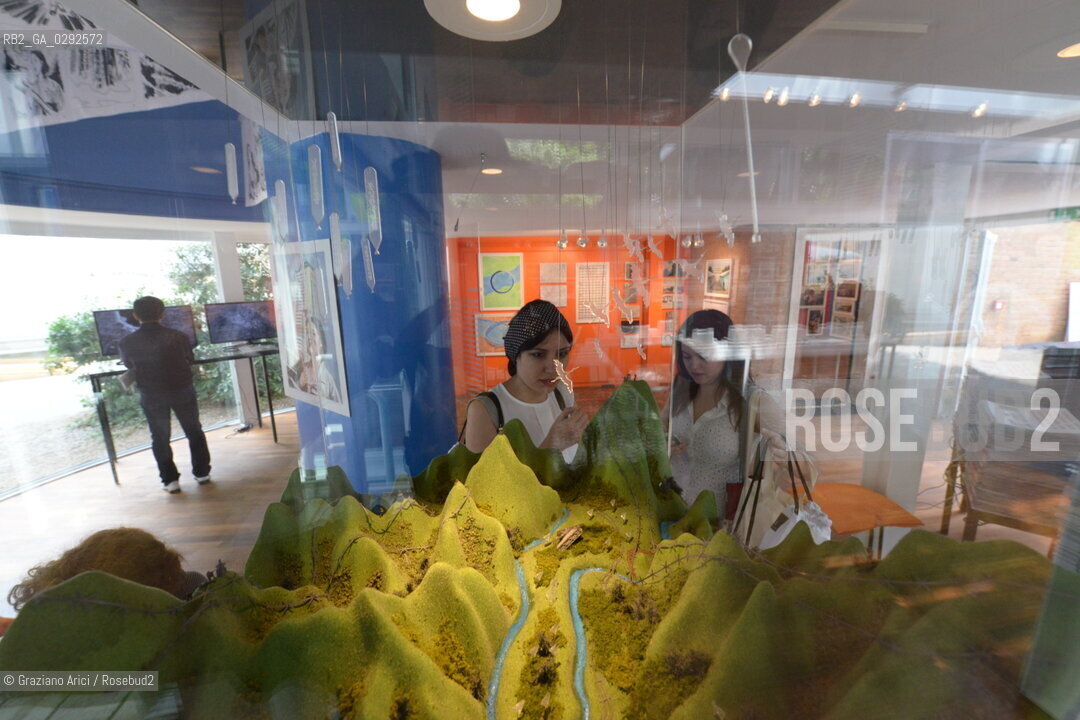 Venice 04 june 2014 14th International Architecture Exhibition Biennale Architettura Gardens of Biennale Giardini Fundamentals : Korea Pavillon : Crowss Eye View: the Korean Peninsula ©Graziano Arici/Rosebud2