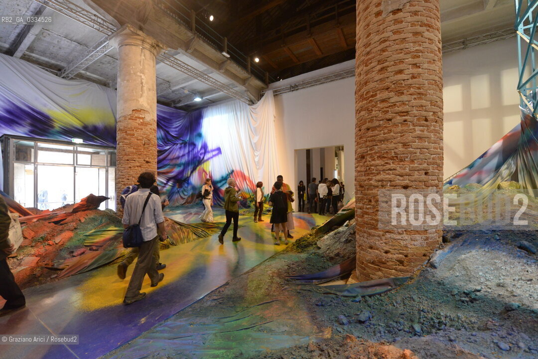 6/05/2015 - 56th International Art Exibition  :  Arsenale   Artist  Katharine Grosse arte artista ©Graziano Arici/Rosebud2