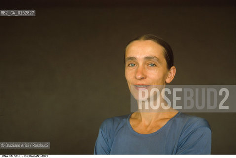 Venezia,1989.Ritratto della ballerina e coreografa Pina Bausch. Danza, ballerina, coreografa.Venice,1989.Portrait of the dancer and choreographer Pina Bausch ©Graziano Arici/Rosebud2