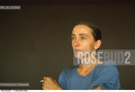 Venezia,1989.Ritratto della ballerina e coreografa Pina Bausch. Danza, ballerina, coreografa.Venice,1989.Portrait of the dancer and choreographer Pina Bausch ©Graziano Arici/Rosebud2