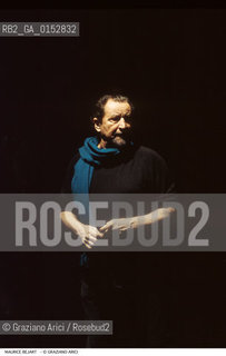 -Venezia,1994. Gran teatro La Fenice.Ritratto di Maurice Bejart, danzatore e coreografo francese Danza Coreografia ritratto -Venice,1994. Gran teatro La Fenice. Portrait of Maurice Bejart,dancer and choreographer ©Graziano Arici/Rosebud2