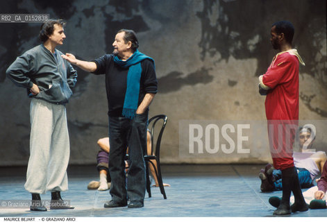 -Venezia,1994. Gran teatro La Fenice.Ritratto di Maurice Bejart, danzatore e coreografo francese Danza Coreografia ritratto -Venice,1994. Gran teatro La Fenice. Portrait of Maurice Bejart,dancer and choreographer ©Graziano Arici/Rosebud2