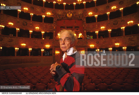 -Venezia, 1995. Ritratto del ballerino e coreografo Merce Cunningham al Gran Teatro La Fenice. coreografo danza moderna ritratto premio postmodern dance.-Venice,1995. Portrait of the dancer and choreographer Merce Cunningham at Gran Teatro La Fenice ©Graziano Arici/Rosebud2