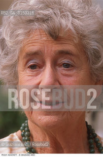 - Venezia, 1989. 46°Festival Internazionale dArte Cinematografica di Venezia.Ritratto dellattrice Peggy Ashcroft. Cinema ritratto attrice.- Venice,1989. 46th Venice International Film Festival.Portrait of actress Peggy Ashcroft  ©Graziano Arici/Rosebud2