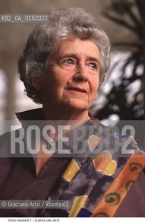 - Venezia, 1989. 46°Festival Internazionale dArte Cinematografica di Venezia.Ritratto dellattrice Peggy Ashcroft. Cinema ritratto attrice.- Venice,1989. 46th Venice International Film Festival.Portrait of actress Peggy Ashcroft  ©Graziano Arici/Rosebud2