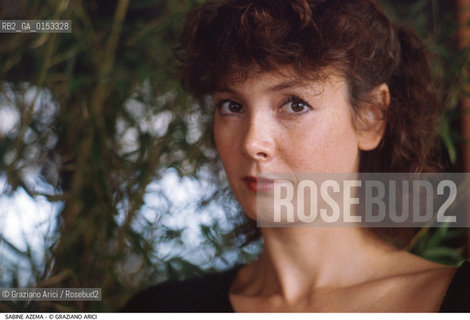 - Venezia, 1989. 46°Festival Internazionale dArte Cinematografica di Venezia.Ritratto dellattrice Sabine Azema. Cinema ritratto attrice .- Venice,1989. 46th Venice International Film Festival.Portrait of actress Sabine Azema  ©Graziano Arici/Rosebud2