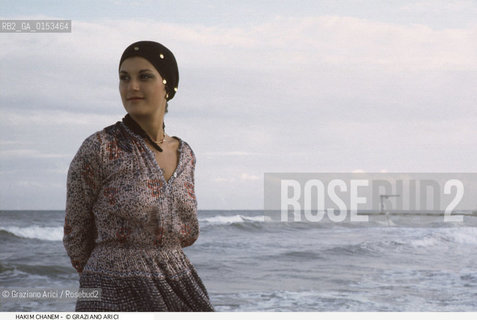 - Venezia,1988.Festival Internazionale dArte Cinematografica di Venezia.Ritratto dellattrice Hakim Chanem Cinema ritratto attrice - Venice,1988.Venice International Film Festival.Portrait of the actress Hakim Chanem ©Graziano Arici/Rosebud2