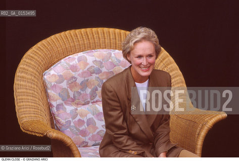 - Venezia,1993.Festival Internazionale dArte Cinematografica di Venezia.Ritratto dellattrice Glenn Close Cinema ritratto attrice - Venice,1993.Venice International Film Festival.Portrait of the actress Glenn Close ©Graziano Arici/Rosebud2