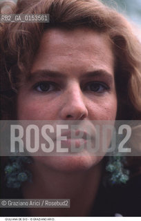 - Venezia,1992.Festival Internazionale dArte Cinematografica di Venezia.Ritratto dellattrice Giuliana De Sio Cinema ritratto attrice - Venice,1992.Venice International Film Festival.Portrait of the actress Giuliana De Sio ©Graziano Arici/Rosebud2