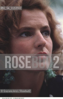 - Venezia,1992.Festival Internazionale dArte Cinematografica di Venezia.Ritratto dellattrice Giuliana De Sio Cinema ritratto attrice - Venice,1992.Venice International Film Festival.Portrait of the actress Giuliana De Sio ©Graziano Arici/Rosebud2