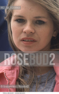 - Venezia,1980.Festival Internazionale dArte Cinematografica di Venezia.Ritratto dellattrice Teresa Ann Savoy Cinema ritratto attrice - Venice,1988.Venice International Film Festival.Portrait of the actress Teresa Ann Savoy ©Graziano Arici/Rosebud2
