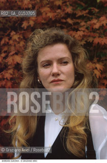 -Venezia,1988. Mostra Internazionale dArte Cinematografica. Ritratto dellattrice Barbara Sukowa. Cinema attrice ritratto.-Venice,1988.Venice Film Festival. Portrait of the actress Barbara Sukowa ©Graziano Arici/Rosebud2
