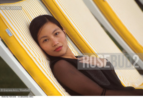 - Venezia,1995.Festival Internazionale dArte Cinematografica di Venezia.Ritratto dellattrice Tran Nu Yen Khe Cinema ritratto attrice - Venice,1995.Venice International Film Festival.Portrait of the actress Tran Nu Yen Khe ©Graziano Arici/Rosebud2