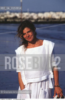 - Venezia,1995.Festival Internazionale dArte Cinematografica di Venezia.Ritratto dellattrice Pamela Villoresi Cinema ritratto attrice spiaggia Lido- Venice,1995.Venice International Film Festival.Portrait of the actress Pamela Villoresi on the beach  ©Graziano Arici/Rosebud2
