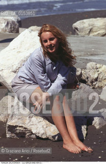 - Venezia,1988.Festival Internazionale dArte Cinematografica di Venezia.Ritratto dellattrice Tereza Zajickova Cinema ritratto attrice mare spiaggia - Venice,1988.Venice International Film Festival.Portrait of the actress Tereza Zajickova ©Graziano Arici/Rosebud2