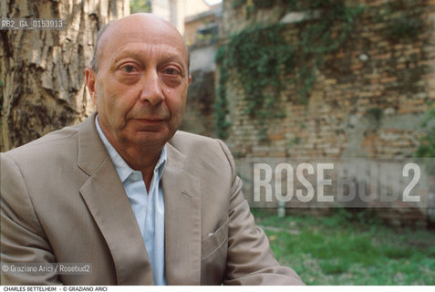 Venezia, 1984.Ritratto delleconomista e sociologo Charles Bettelheim. Letteratura Economia sociologo economista ritratto.Venice, 1984. Portrait of the economist and sociologist Charles Bettelheim ©Graziano Arici/Rosebud2
